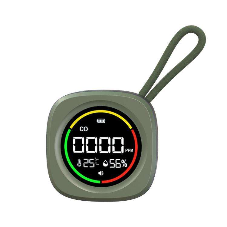 K5A 3 In1 Carbon Monoxide Temperature Humidity Detector Outdoor Portable CO Detection Alarm