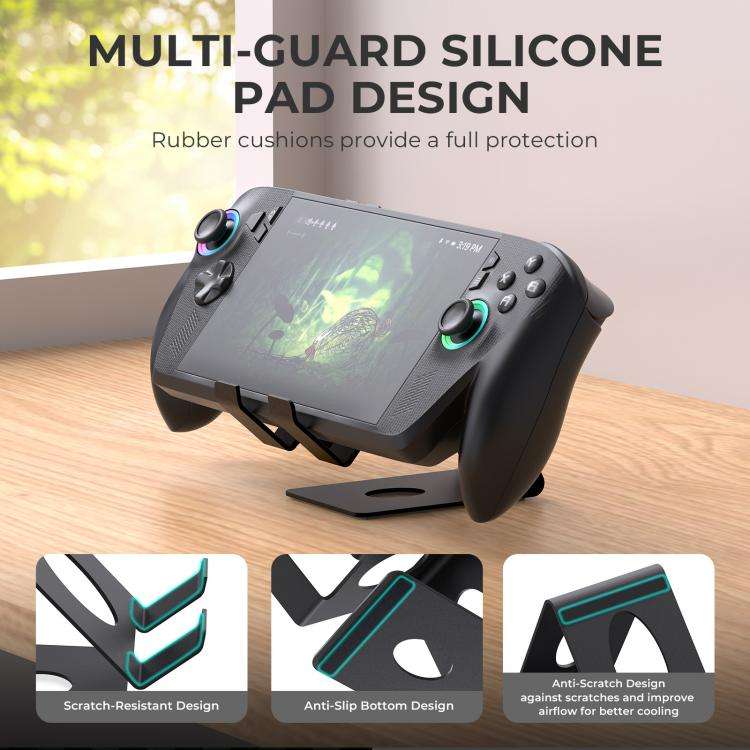 JYS Universal Metal Desktop Stand for Handheld Consoles Compatible with ROG Xbox Ally/X, Switch, ...