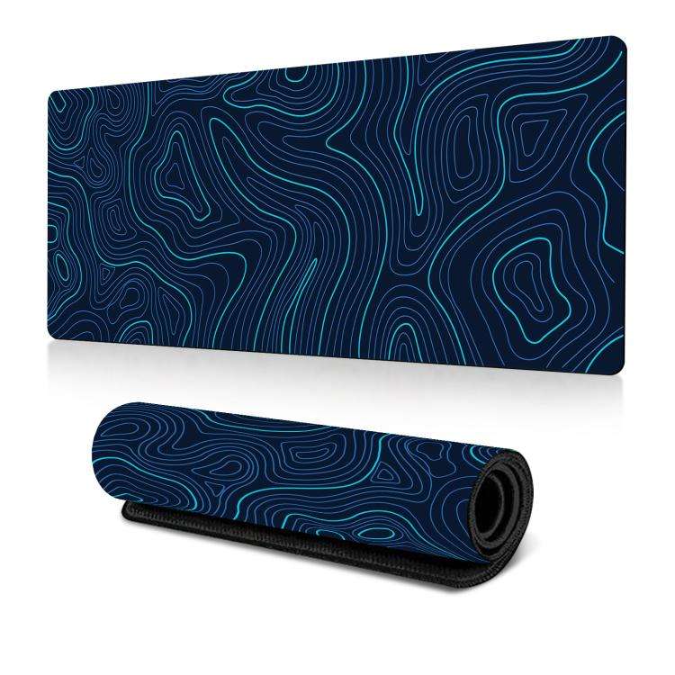 Abstract Line Texture Mouse Pad Non-Slip Desk Mat For Office, Gaming, Size: 300x600x2mm(No. 18)