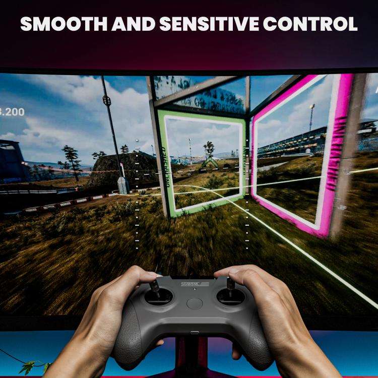 STARTRC S8 Pro FPV Flight Simulator Handle Drone Airplane Remote Control(Gray Right Hand Throttle)