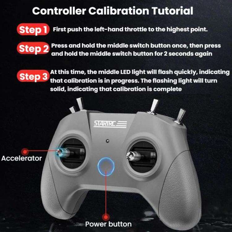 STARTRC S8 Pro FPV Flight Simulator Handle Drone Airplane Remote Control(Gray Right Hand Throttle)