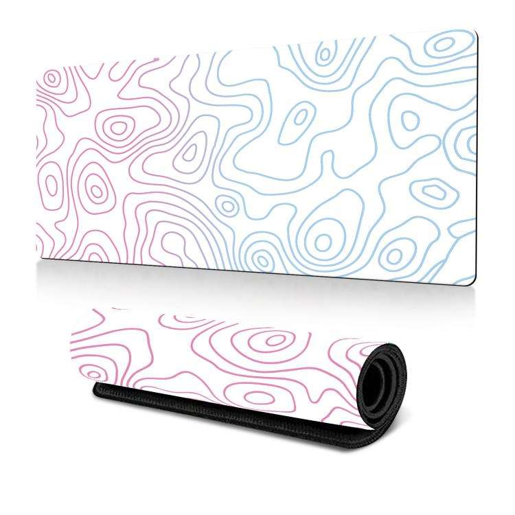 Abstract Line Texture Mouse Pad Non-Slip Desk Mat For Office, Gaming, Size: 300x800x2mm(No. 5)
