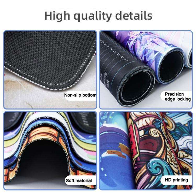 Abstract Line Texture Mouse Pad Non-Slip Desk Mat For Office, Gaming, Size: 300x800x2mm(No. 4)