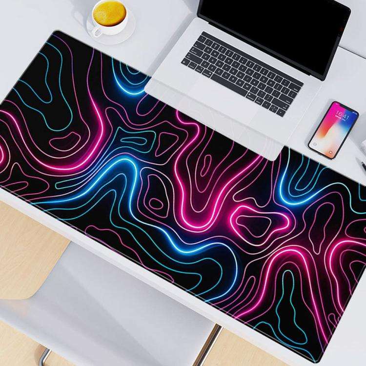 Abstract Line Texture Mouse Pad Non-Slip Desk Mat For Office, Gaming, Size: 300x700x2mm(No. 5)