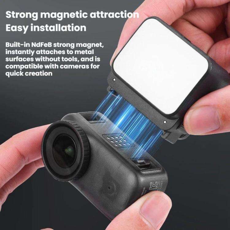 For DJI Osmo Nano Flymile Handheld Selfie Photography Fill Light(Black)