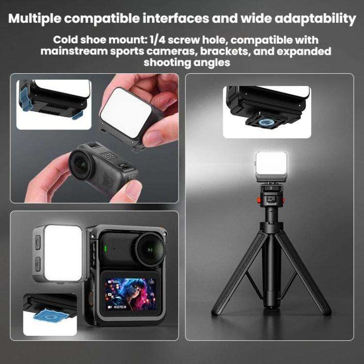 For DJI Osmo Nano Flymile Handheld Selfie Photography Fill Light(Black)