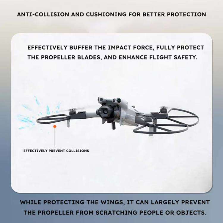 For DJI Mini 5 Pro Propeller Guards Anti-Collision Protective Bumper Ring Black