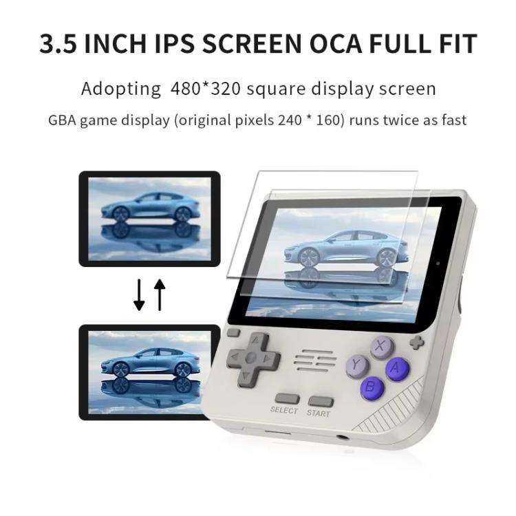 POWKIDDY V10 Retro Handheld Game Console 3.5-inch IPS OCA Full Fit, Quad-Core Cortex-A35 1.5GHz 6...