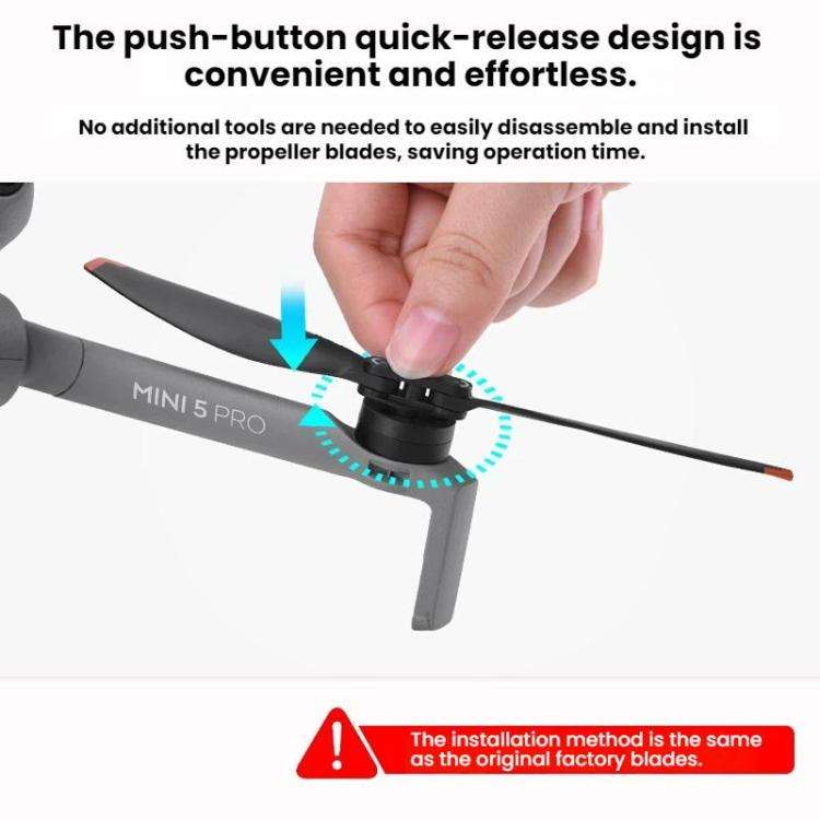 4pairs For DJI Mini 5 Pro BRDRC Drones Replacement Propellers