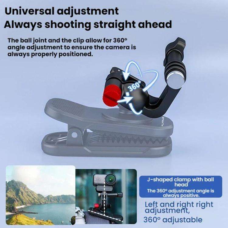 For DJI/GoPro/Insta360 Backpack Shoulder Strap Camera Mount, Specification: Magnetic