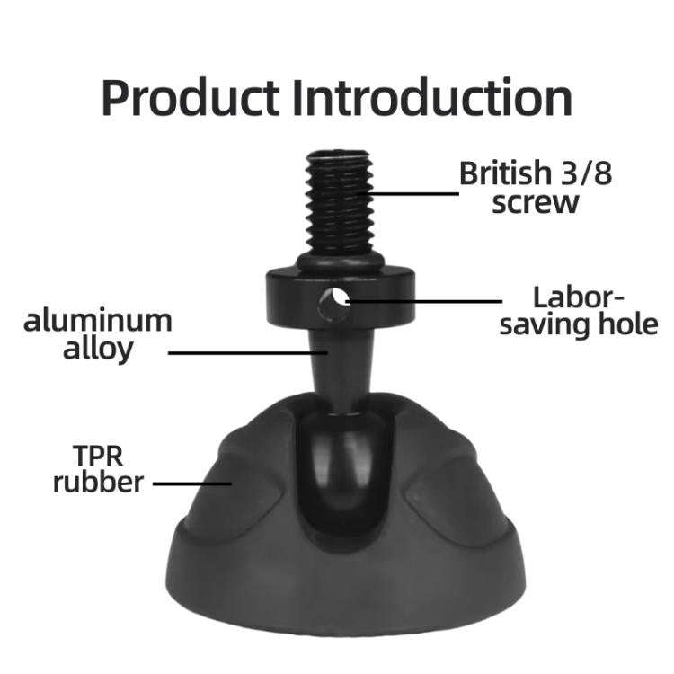 BEXIN GSF60 3pcs Tripod Non-slip Foot Pad SLR Camera Universal 3/8 inch Screw Monopod Base
