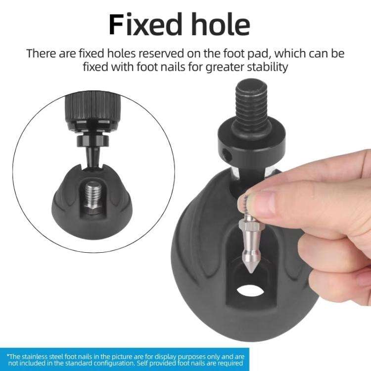 BEXIN GSF60 3pcs Tripod Non-slip Foot Pad SLR Camera Universal 3/8 inch Screw Monopod Base