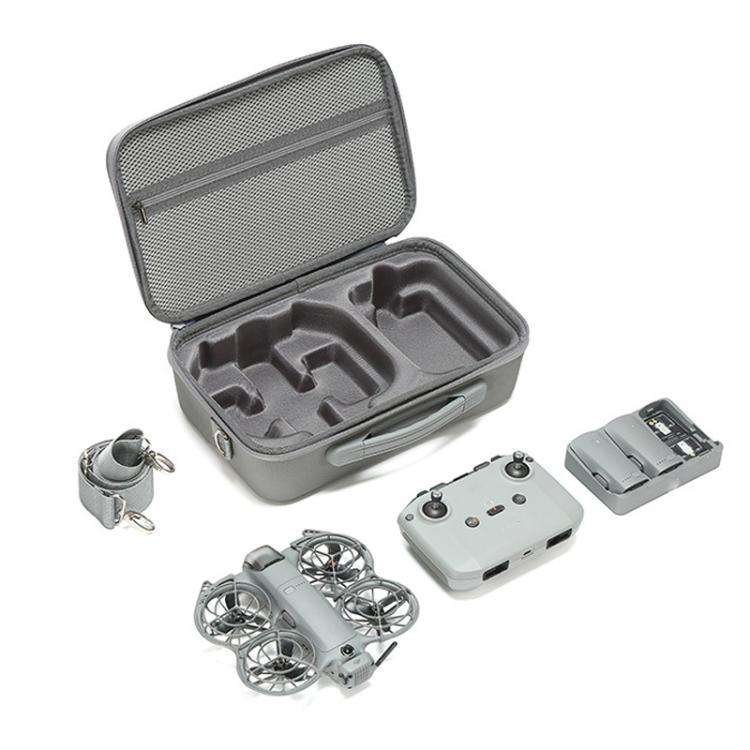 For DJI Neo 2 Fly More Combo Hard Shell Carrying Case Custom-Molded Sling Bag(Black)
