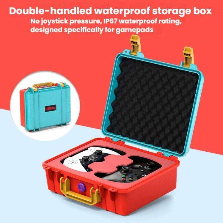 STARTRC GAMES Dual Gamepad Waterproof Storage Case(Blue Red)