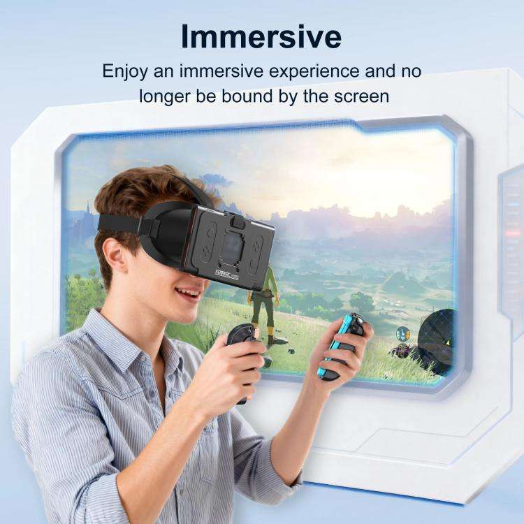 For Nintendo Switch 2 STARTRC GAMES VR Glasses Adjustable Pupil Pitch 3D Accessories(Blue Red)