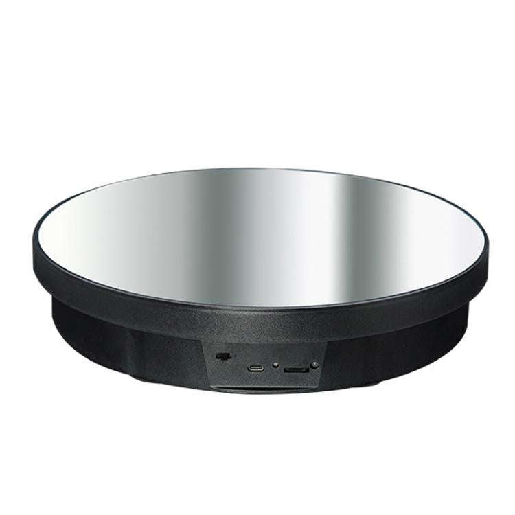 Multi-Purpose Mirror Electric Rotating Disc Battery / USB Powered Photography Live Display Stand,...