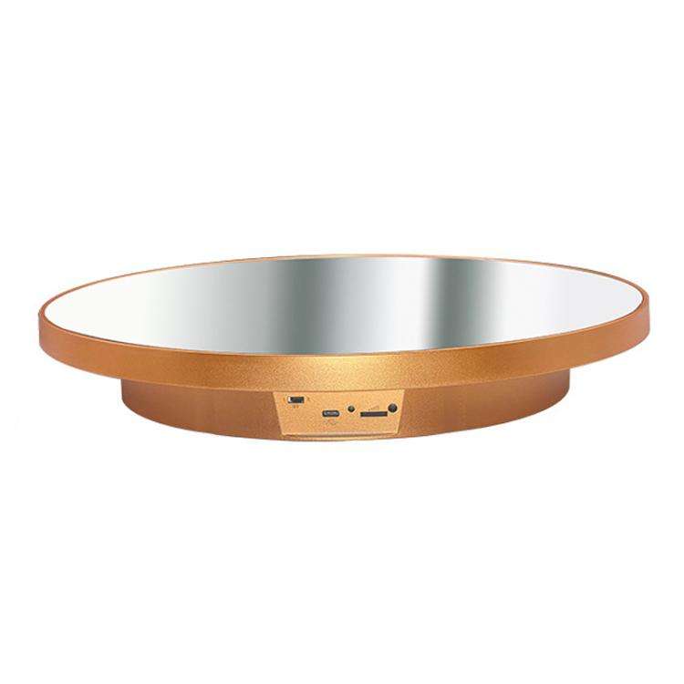 Multi-Purpose Mirror Electric Rotating Disc Battery / USB Powered Photography Live Display Stand,...