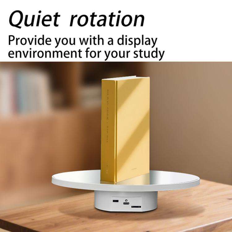 Multi-Purpose Mirror Electric Rotating Disc Battery / USB Powered Photography Live Display Stand,...