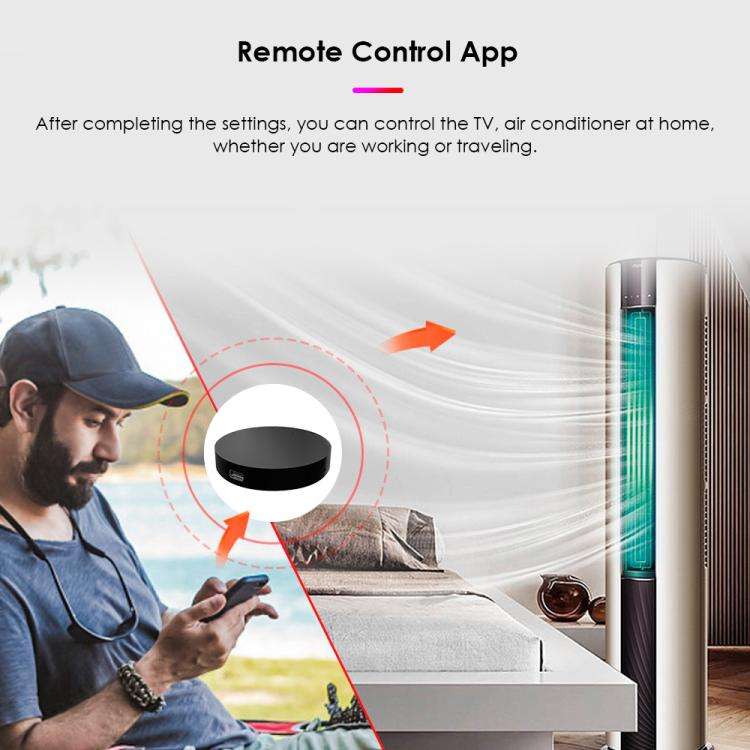 IR Tuya Wifi Smart Home Universal Remote Control, Support Voice Control/Mobile Phone Remote Opera...