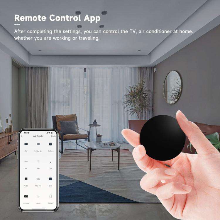IR Tuya Wifi Smart Home Universal Remote Control, Support Voice Control/Mobile Phone Remote Opera...