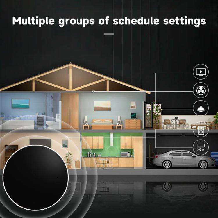 IR+RF Tuya Wifi Smart Home Universal Remote Control, Support Voice Control/Mobile Phone Remote Op...
