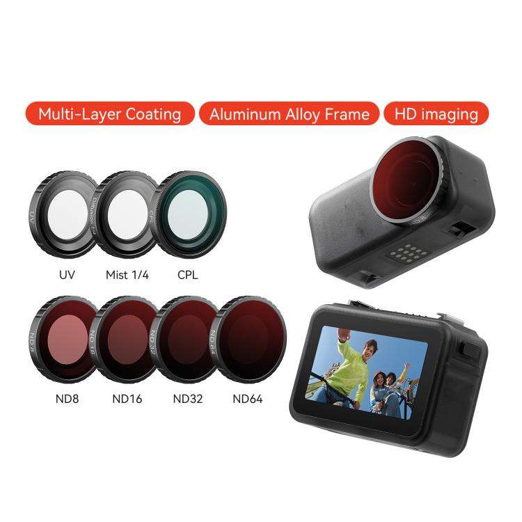 For DJI Osmo Nano aMagisn Waterproof Lens Filter CPL+ND8+ND16+ND32