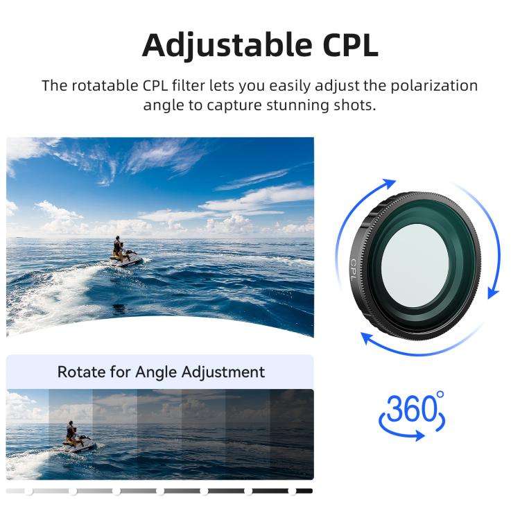 For DJI Osmo Nano aMagisn Waterproof Lens Filter ND8+ND16+ND32+ND64