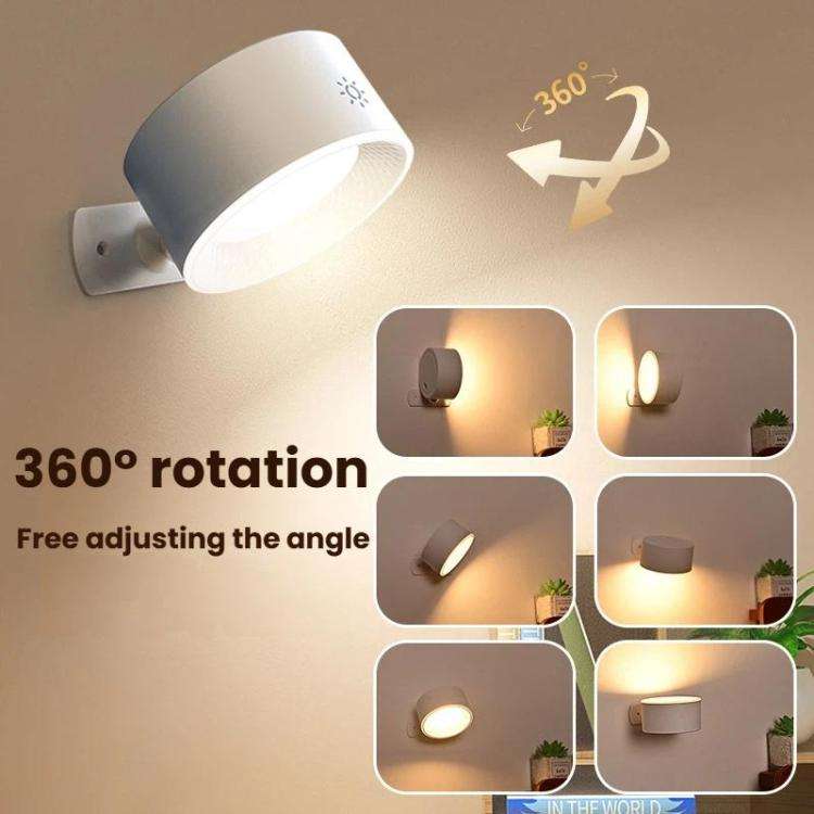Human Body Sensor Version Magnetic 360-degree Rotating Rechargeable Wall Light Night Light for Ca...