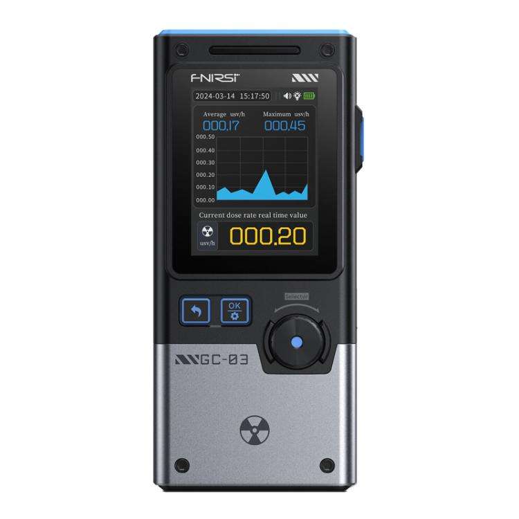 FNIRSI GC-03 3 In 1Electromagnetic Nuclear Radiation Detector For Seafood Environmental Use(Black)
