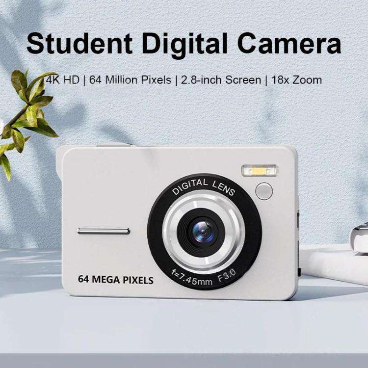 CDF6 Entry-Level Digital Camera With 64MP Photo & 4K Video Auto Focus, 2.8-Inch LCD Screen, Built...