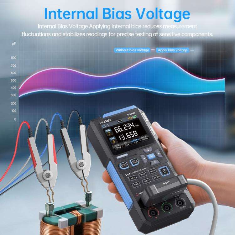 FNIRSI LC1020E Handheld Digital Bridge Tester Capacitance Resistance Inductance Tester