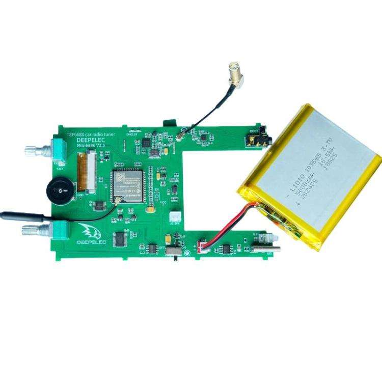DEEPELEC DP-666 Touch Screen TEF6686 Radio Full Band FM High Sensitivity Radio(White)