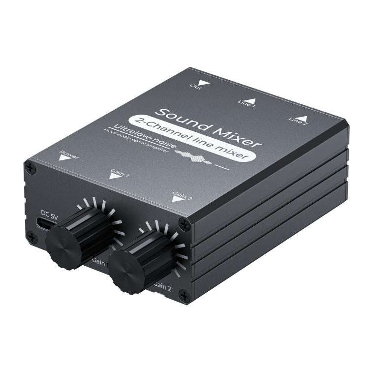 3.5mm Audio Switcher Selector Dual 3.5mm AUX Inputs To Single Output With Independent Volume Control
