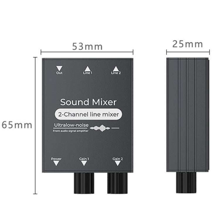 3.5mm Audio Switcher Selector Dual 3.5mm AUX Inputs To Single Output With Independent Volume Control