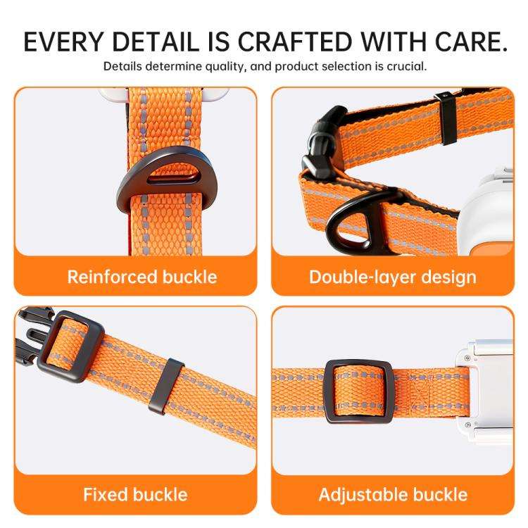 Real-Time GPS/WIFI Location SOS Distress Electronic Fence Alert Pet Collar(Orange)