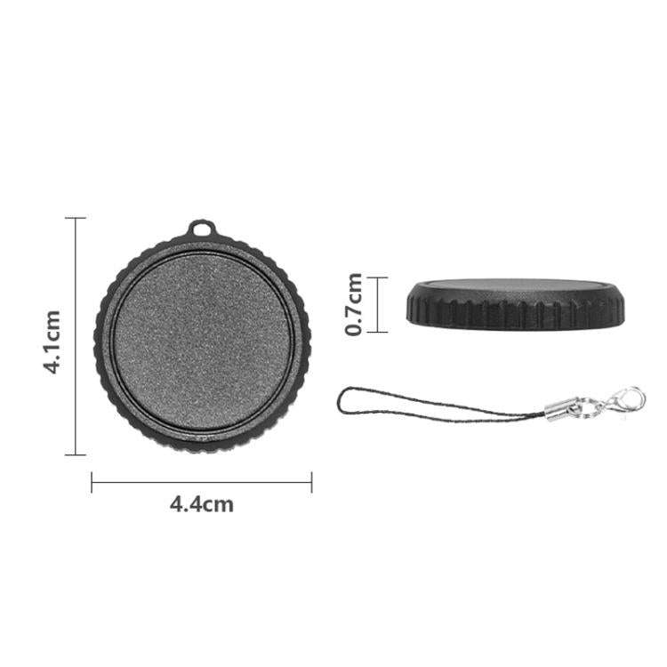 For DJI Osmo Action 6 Silicone Lens Cap Scratch-Resistant Protective Cover(Black)
