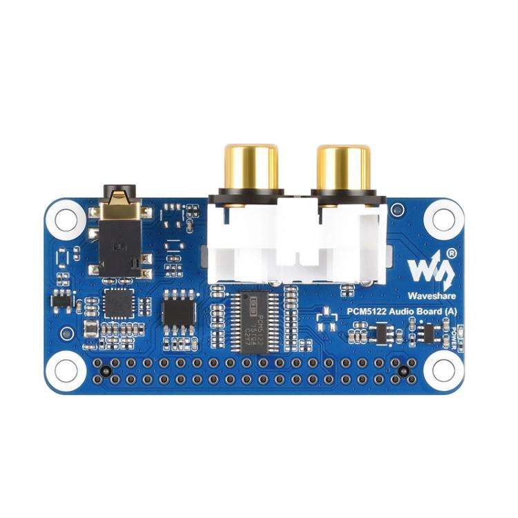 WAVESHARE PCM5122 For Raspberry Pi HIFI I2S DAC Audio Sound Card 40 Pin GPIO Interface Stereo Enc...