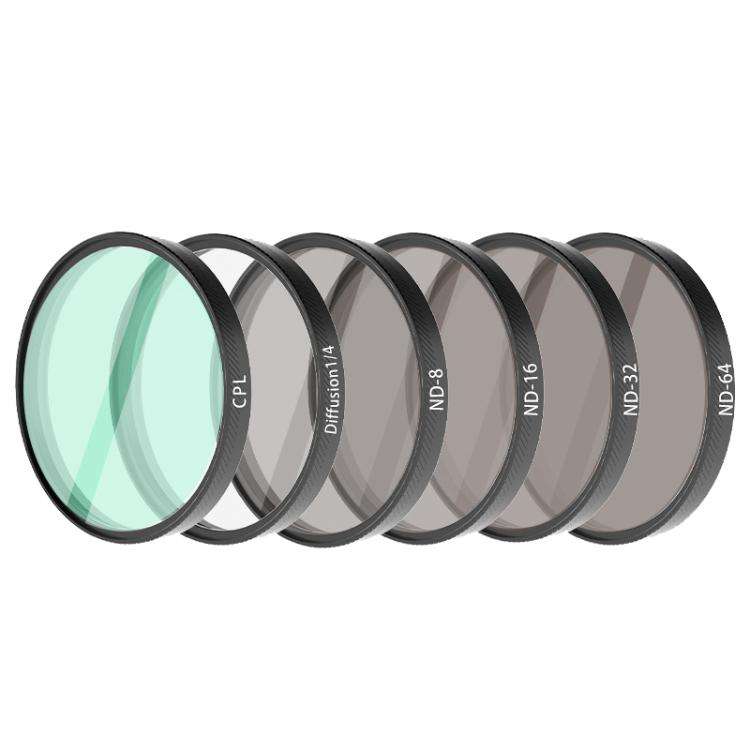 For DJI Osmo Action 6 Camera Lens Filter CPL+ND8+ND16+ND32+ND64+Diffusion1/4