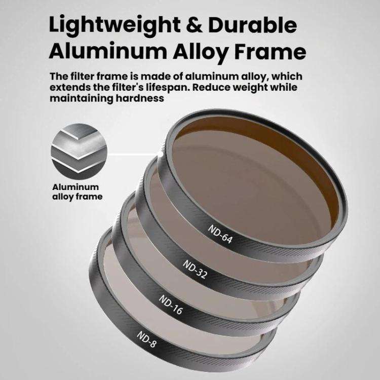 For DJI Osmo Action 6 Camera Lens Filter CPL+ND16+Diffusion1/4