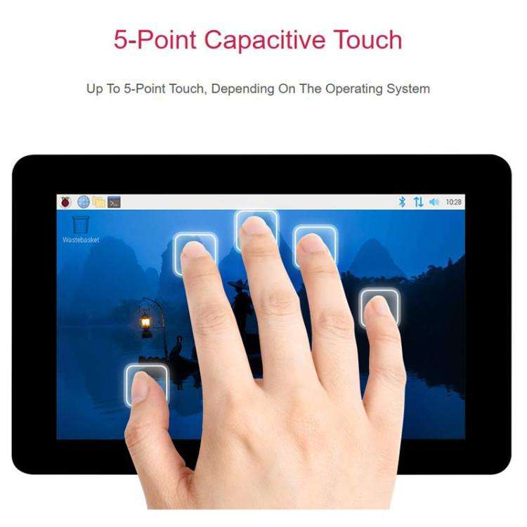 For Raspberry Pi WAVESHARE 5 inch Capacitive 5-point Touch IPS Display 2