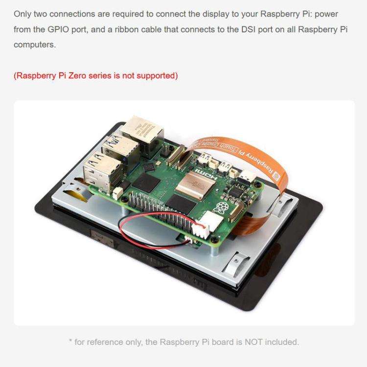 For Raspberry Pi WAVESHARE 5 inch Capacitive 5-point Touch IPS Display 2