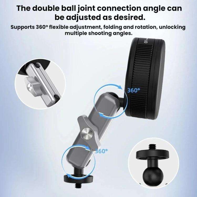 Flymile Car Suction Cup Mount For DJI Osmo Pocket 3 / Osmo Action 6 / 5 Pro(FLY052)