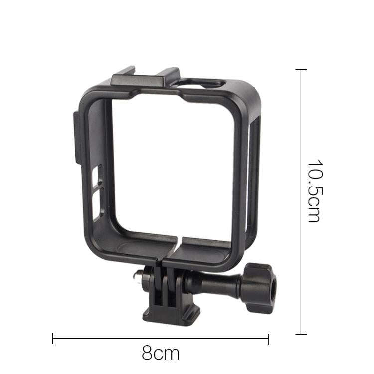 For GoPro MAX2 Plastic Frame Side-Open Protective Cage with Dual Cold Shoe Mounts