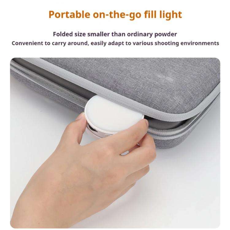 VRIG Magnetic Extendable Phone Fill Light With Mirror Foldable 2-In-1 Selfie Light Converts To St...