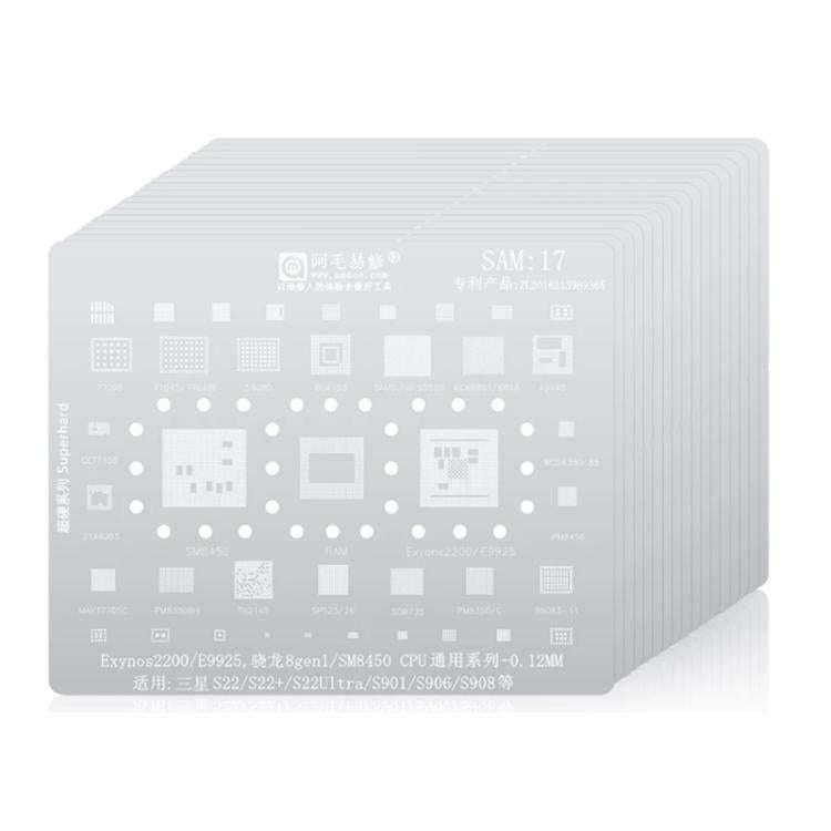 AMAOE For Samsung BGA Reballing Stencil Soldering Repair Tool, Model: SAM18 A14/A54