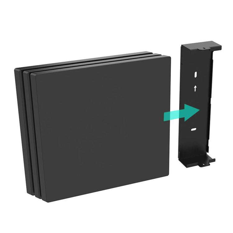 For PS4 Pro Game Consoles Wall Hanging Rack(Black)