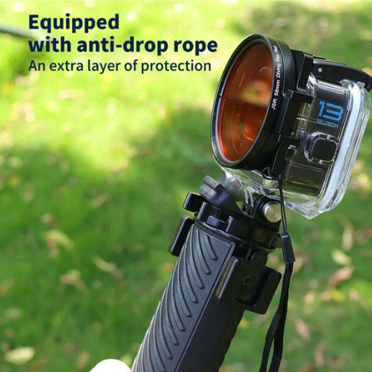 JSR Red Diving Filter With Adapter Ring For GoPro HERO13/12/11/10/9/8 Black Action Camera