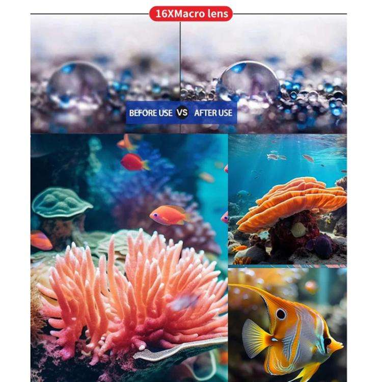 JSR Red Diving Filter With Adapter Ring For GoPro HERO13/12/11/10/9/8 Black Action Camera