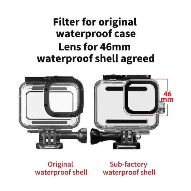 JSR Red Diving Filter With Adapter Ring For GoPro HERO13/12/11/10/9/8 Black Action Camera