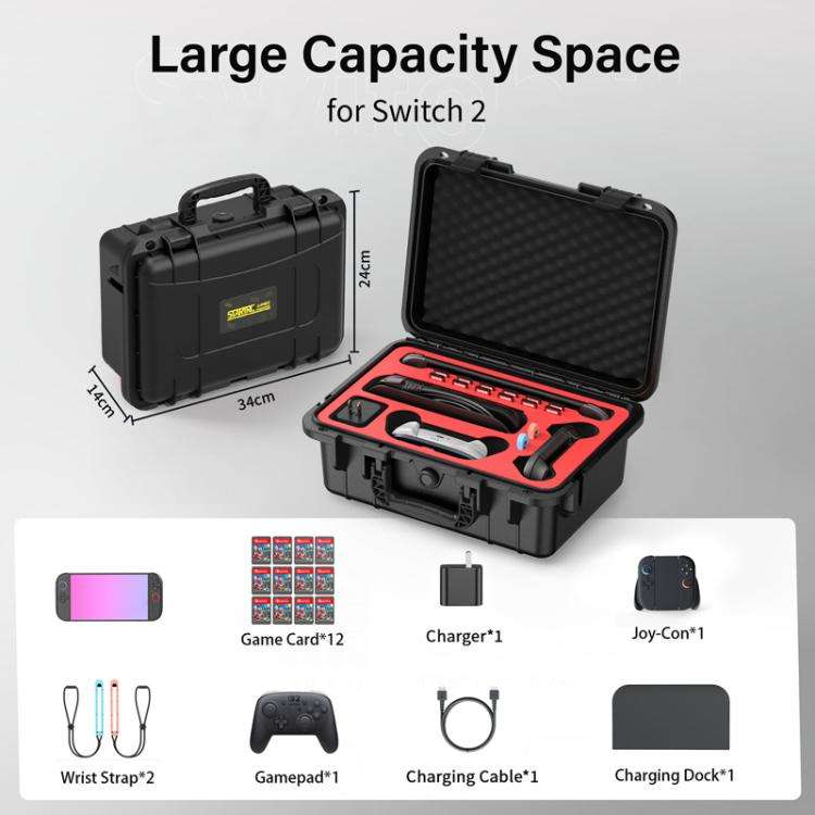 For Nintendo Switch 2 STARTRC GAMES Moisture and Mold Resistant Storage Case(Blue Red)